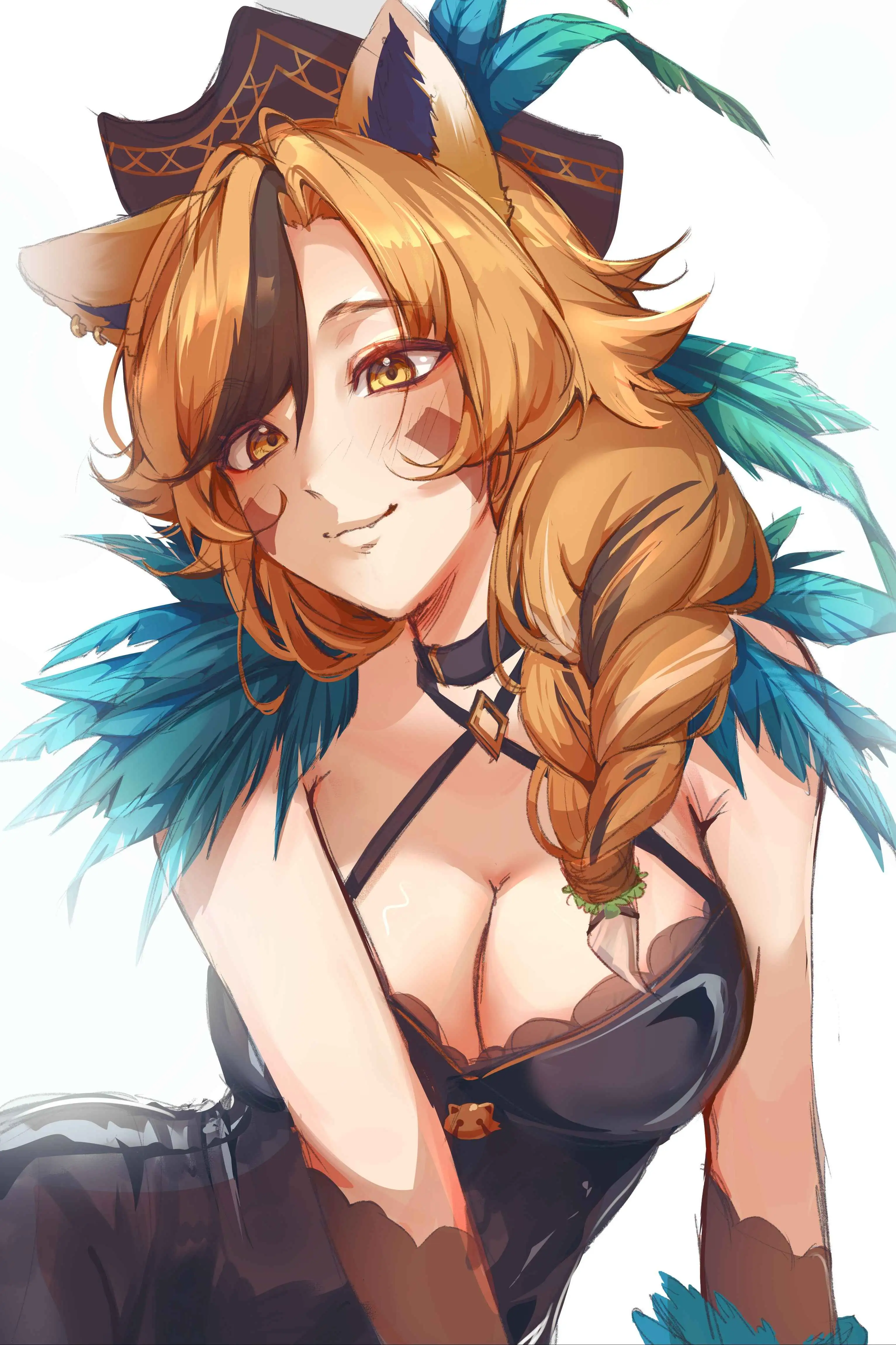 Fanart 86 : Portrait de Keola en tenue pirate